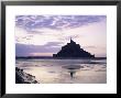 Mont Saint-Michel At Sunset, Unesco World Heritage Site, La Manche Region, Basse Normandie, France by Roy Rainford Limited Edition Pricing Art Print