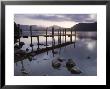 Tranquil Landscape And Pier, Derwent Water, Lake District, Cumbria, England by Peter Adams Limited Edition Print