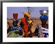 Colourfully Attired Local Women Collecting Water In The Mopti Region, Mali by Patrick Syder Limited Edition Print