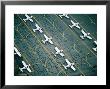 Aerial Of Light Aircraft Parked On The Tarmac At Moorabbin Airport, Melbourne, Australia by Rodney Hyett Limited Edition Print