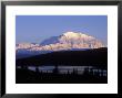 Midnight Alpenglow On Mount Mckinley Reflecting In Wonder Lake, Alaska by Rich Reid Limited Edition Print