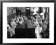 Sisters At St. Vincent's Hospital In Recreation Room Watching Program From New Local Tv Station by Ralph Morse Limited Edition Print