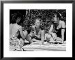 Teenager Suzie Slattery And Freinds Enjoying A Pool Party by Yale Joel Limited Edition Pricing Art Print