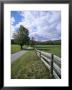 Fence And Country Road, Holderness, New Hampshire, New England, Usa by Marco Simoni Limited Edition Print