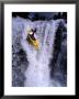 Kayak Flying Over Fall One On Store Ula River, Oppland, Norway by Anders Blomqvist Limited Edition Print