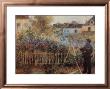 Monet Painting In His Garden At Argenteuil, 1873 by Pierre-Auguste Renoir Limited Edition Print