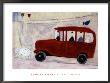 Red Bus by Annora Spence Limited Edition Print