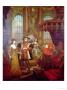 Henry Viii (1491-1547) Introducing Anne Boleyn At Court by William Hogarth Limited Edition Print