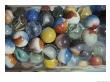 Close View Of Colorful Glass Marbles In A Jar by Stephen St. John Limited Edition Pricing Art Print