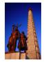 Juche Tower And Statue, P'yongyang, North Korea by Tony Wheeler Limited Edition Print