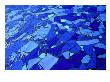 Blue-Glass Mosaic With Water Flowing Over Surface, Helsingborg, Skane, Sweden by Martin Lladã³ Limited Edition Print