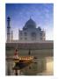 Gondola In Front Of Taj Mahal, Agra, India by Peter Adams Limited Edition Print