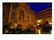 High-Baroque Styled Trevi Fountain At Night, Rome, Lazio, Italy by Glenn Beanland Limited Edition Print