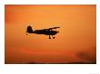 Silhouette Of Small Airplane In Flight by Kyle Krause Limited Edition Pricing Art Print