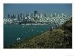 Hikers View San Franciscos Skyline From The Marin Headlands by Phil Schermeister Limited Edition Print