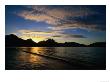 Sunset Over Water And Mountains Near Thorsborne Trail, Little Ramsay Bay, Australia by Will Salter Limited Edition Print