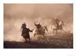 Cowboys On Horse, Rock Springs Ranch, Bend, Or by David Carriere Limited Edition Print
