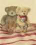 Four Bears On Striped Blanket by Catherine Becquer Limited Edition Print