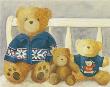 Bears With Blue Sweaters by Catherine Becquer Limited Edition Pricing Art Print