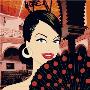 Girl With Fan by Santiago Poveda Limited Edition Pricing Art Print