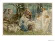 Shepherds And Angels Come To Worship The Baby Jesus by Phillips Brooks Limited Edition Print