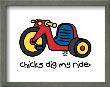 Chicks Dig My Ride by Todd Goldman Limited Edition Pricing Art Print