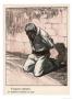 The Prisoner Kneels On The Ground Awaiting His Fate by Jouve Limited Edition Print