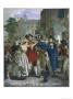 Thames Waterman Is Seized By The Press Gang On Tower Hill On The Morning Of His Wedding Day by Alexander Johnston Limited Edition Print