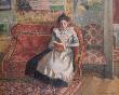 Jeanne Pissarro, Called Cocotte, Reading, 1899 by Camille Pissarro Limited Edition Pricing Art Print