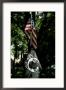 American Flag Hanging Above A Pow-Mia Flag In A Park In New York by Todd Gipstein Limited Edition Print