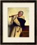 Monk Playing A Clarinet by Ture Nikolaus Cederstrom Limited Edition Print
