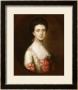 Portrait Of A Lady Bust Length In A Pink And White Dress Trimmed With Lace A Pearl Necklace by Thomas Gainsborough Limited Edition Print