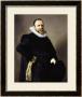 Portrait Of A Gentleman, Standing Three-Quarter Length, Wearing A Black Costume by Frans Hals Limited Edition Print