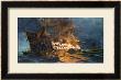 The Loss Of The Ajax Off Cape Janissary by Konstantinos Bolanachi Limited Edition Print