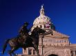 Texas Ranger Statue In Front Of State Capitol Building, Austin, Texas, Usa by John Neubauer Limited Edition Print