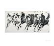 Running Horses by Guozen Wei Limited Edition Print
