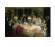 The End Of Dinner, 1913 by Jules-Alexandre Grã¼n Limited Edition Print