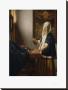 Woman Holding A Balance, Circa 1664 by Jan Vermeer Limited Edition Print