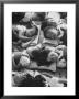 Kindergarten Students At The Yumin Chinese School Laying Head To Head During Nap Time by Howard Sochurek Limited Edition Print