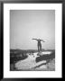 Skier Sailing Through The Air During Dartmouth College Winter Carnival by Peter Stackpole Limited Edition Print