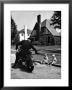 Policeman On Motorcycle Chatting With Toddler Boys Sitting On Curb by Alfred Eisenstaedt Limited Edition Print