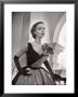 Woman Modeling A Short Ball Gown by Nina Leen Limited Edition Print