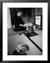Old Monk Sitting In Cell Meditating And Performing Tea Ceremony by Howard Sochurek Limited Edition Print