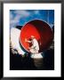 Worker Sitting Inside Ship's Ventilator Paint Inside Sun Shipbuilding And Dry Dock Co. Shipyards by Dmitri Kessel Limited Edition Print