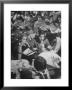 Suzy Creech With Friend Wilma, Typical Girls Known As Pigtailers Eating Lunch In Cafeteria by Frank Scherschel Limited Edition Pricing Art Print