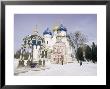 Monastery Of The Christian St. Sergius Cathedral Of The Assumption In Snow, Moscow Area, Russia by Gavin Hellier Limited Edition Print