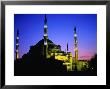 The Blue Mosque Of Sultan Ahmed I (Built Between 1609 And 1616) At Night, Istanbul, Turkey by Wes Walker Limited Edition Print