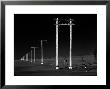 Row Of Telephone Poles Along Bonneville Salt Flats by Fritz Goro Limited Edition Print