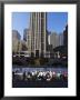 The Rockefeller Center With Ice Rink In The Plaza, Manhattan, New York City, Usa by Amanda Hall Limited Edition Print