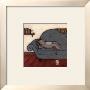 Lounging Cat by Helga Sermat Limited Edition Print